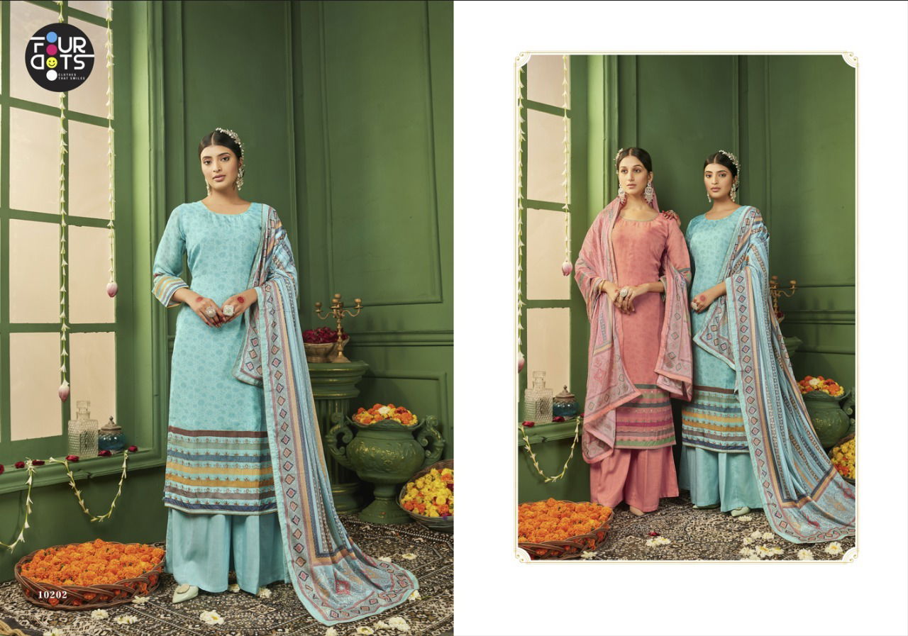 Four Dots Shrushti Function Wear Wholesale Plazzo Suits